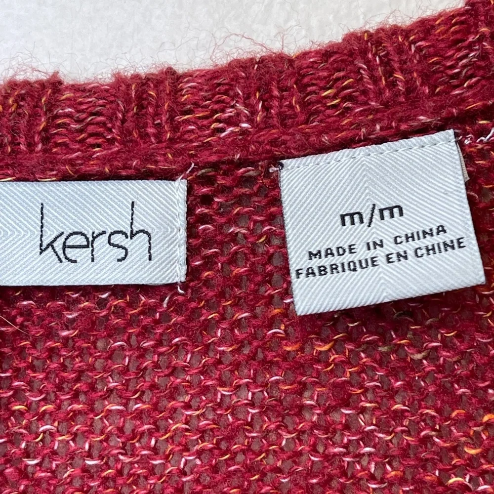 Kersh | Crew Neck Long Sleeve Exposed Seams Chunky VSCO Knit Sweater